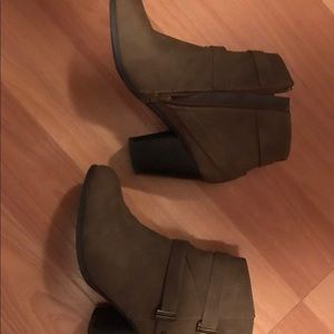 Brown booties size 8